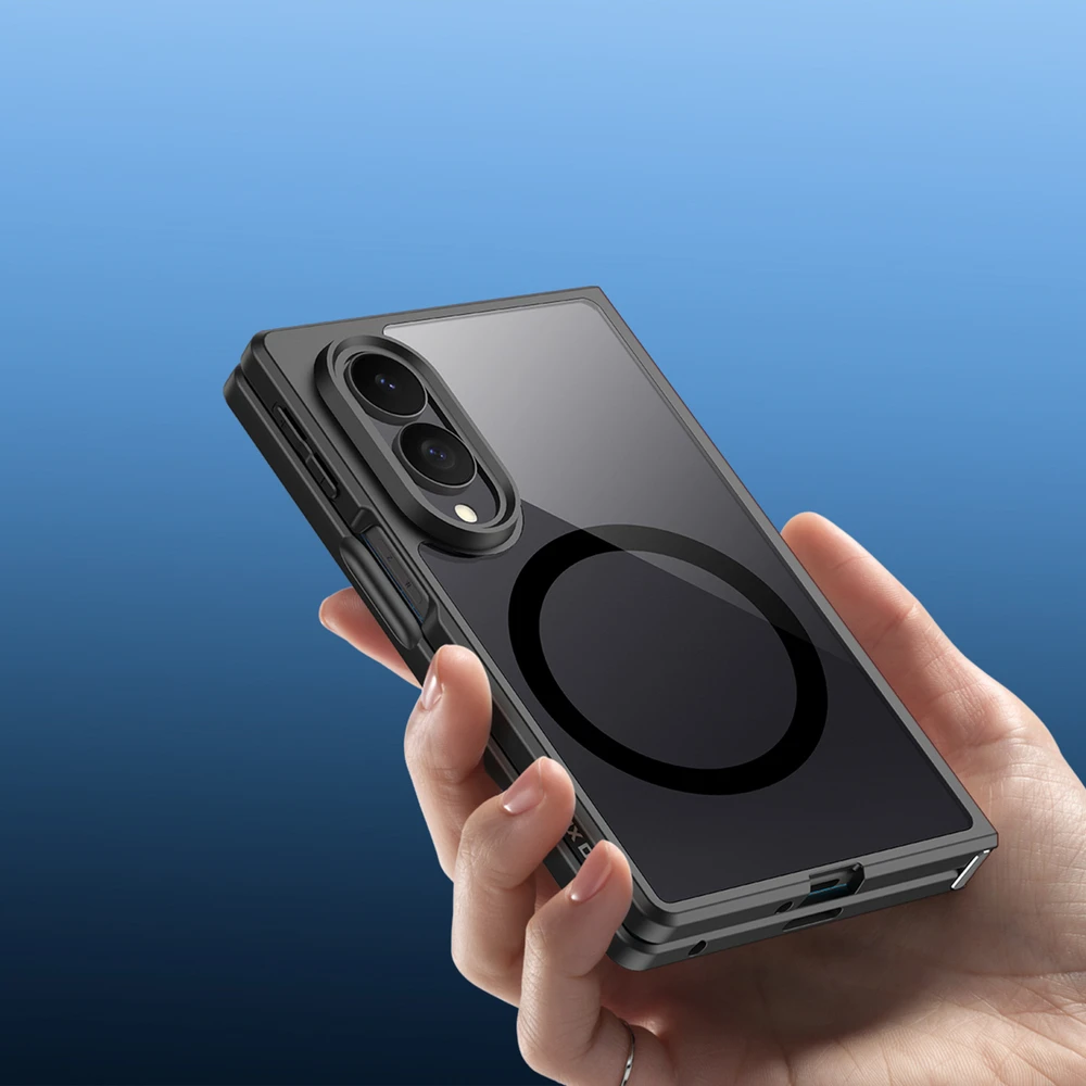 Dux Ducis Aimo Mag dėklas Samsung Galaxy Z Fold 8 Wide – juodos spalvos