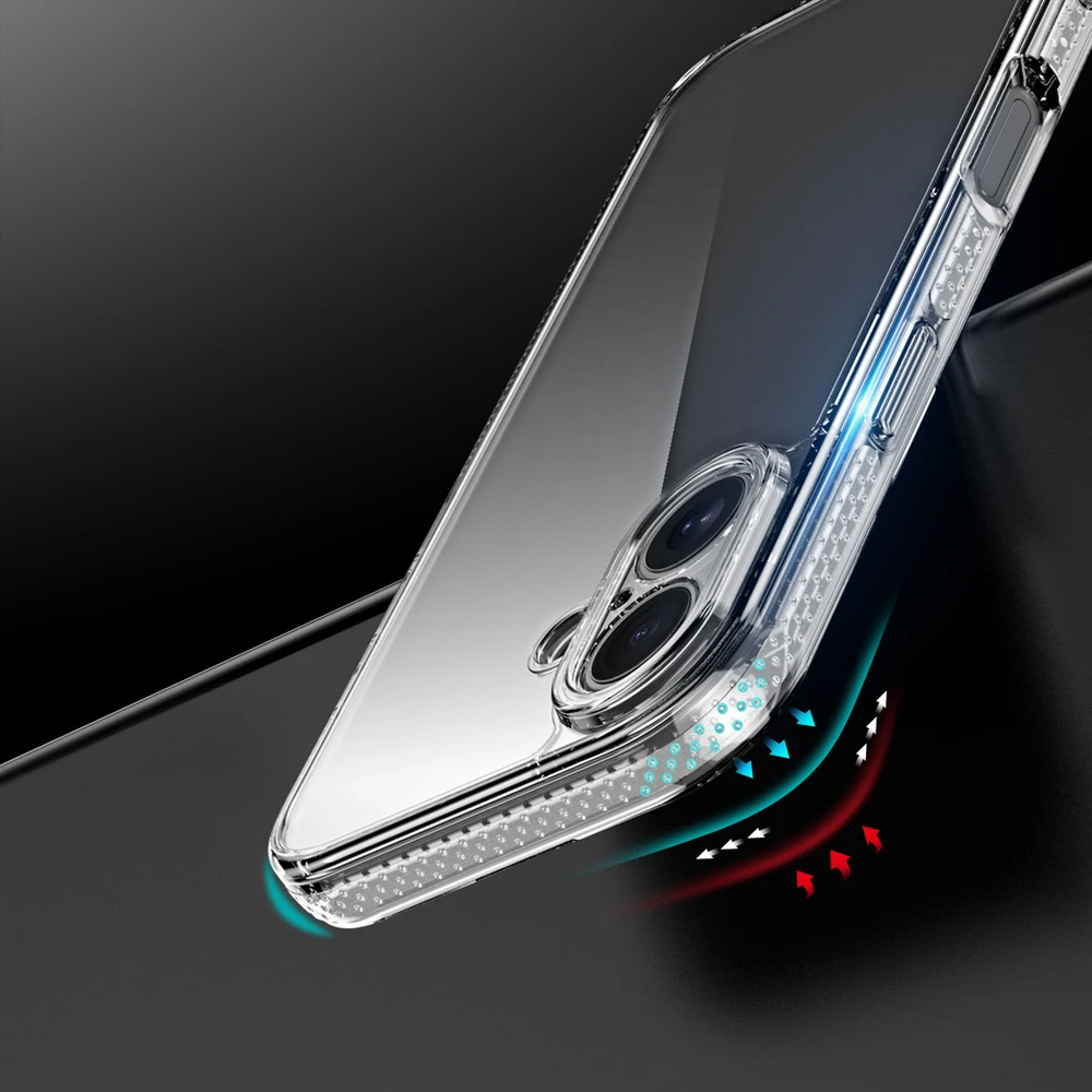 Dux Ducis Clin dėklas, skirtas iPhone 17 – skaidrus