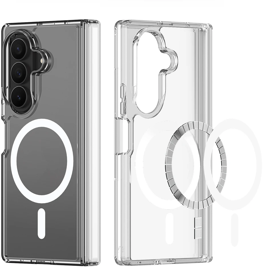 Dux Ducis Clin Mag dėklas Samsung Galaxy Z Fold 8 / Z Fold 7 Compatible with MagSafe – skaidrus