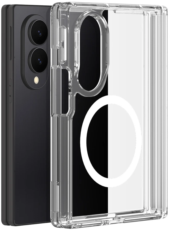 Dux Ducis Clin Mag dėklas Samsung Galaxy Z Fold 8 Wide Compatible with MagSafe – skaidrus