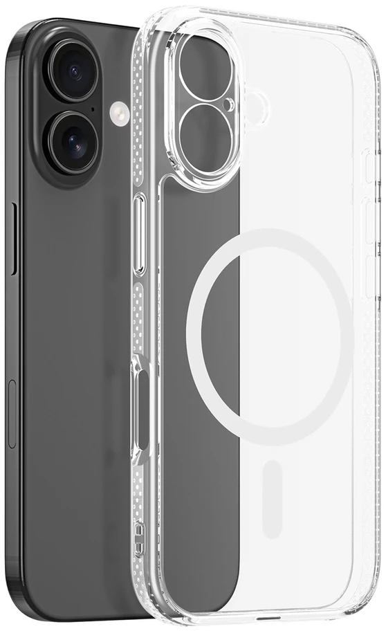 Dux Ducis Clin Mag dėklas skirtas Apple iPhone 17 suderinamas su MagSafe – skaidrus