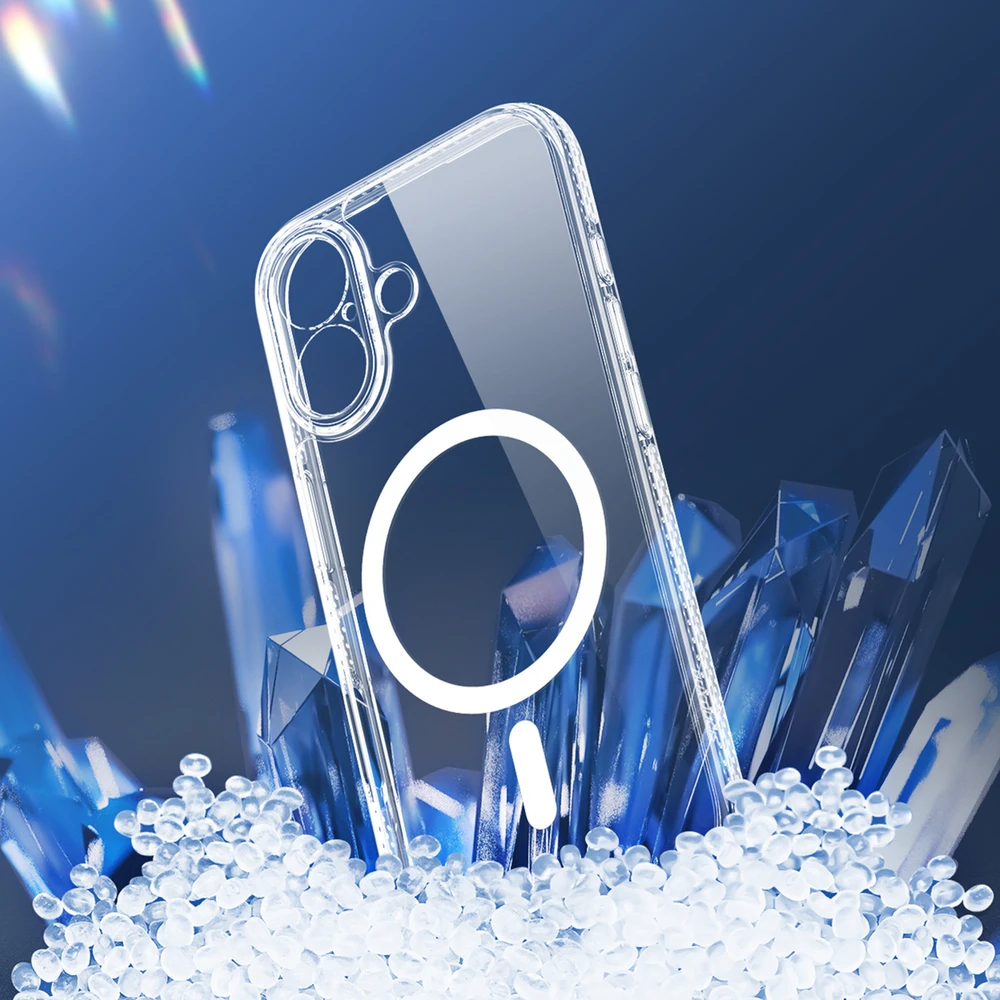 Dux Ducis Clin Mag dėklas skirtas Apple iPhone 17 suderinamas su MagSafe – skaidrus