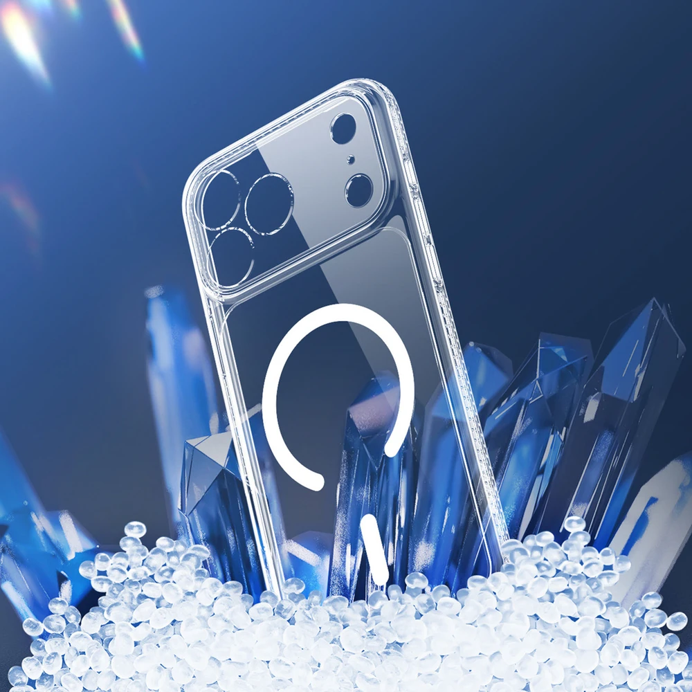 DUX DUCIS dėklas CLIN MAG suderinamas su MagSafe, skirtas iPhone 18 Pro / 17 Pro, permatomas