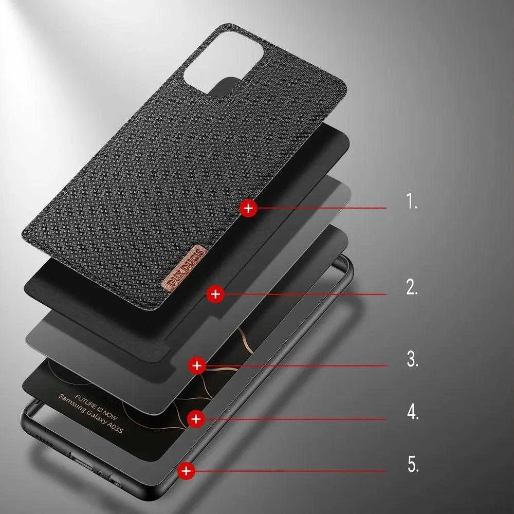 Dux Ducis Fino dėklas skirtas Samsung A035 A03s, juodas