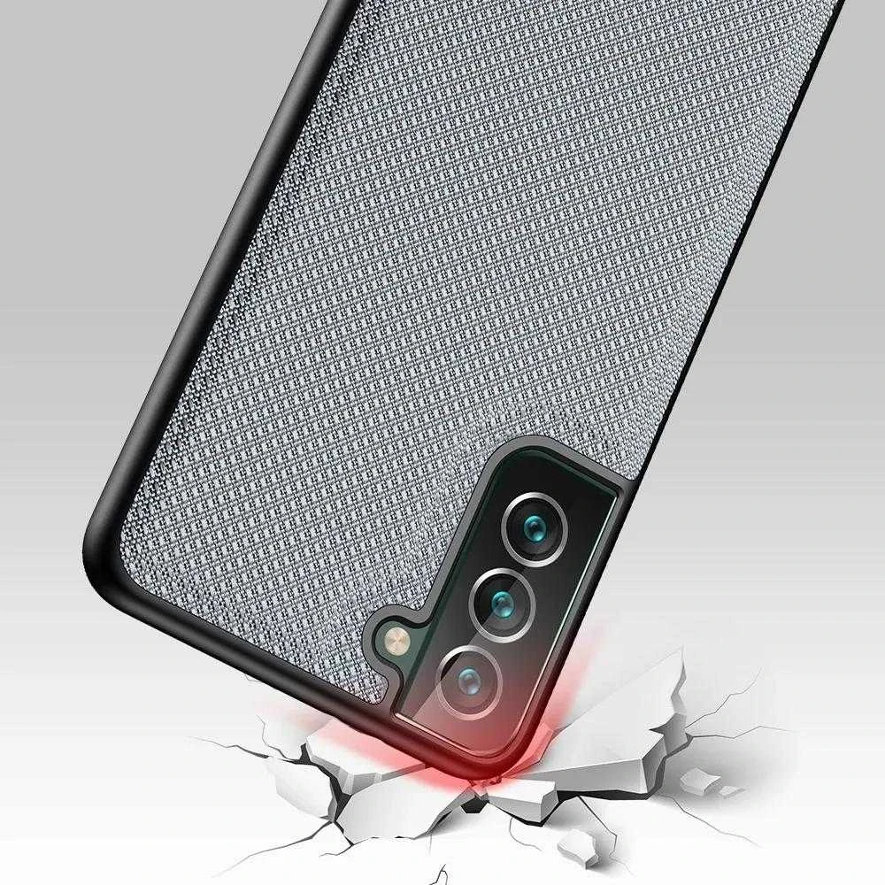 Dux Ducis Fino is made of nylon material Samsung Galaxy S22 + (S22 Plus) dėklas telefonui mėlynos spalvos