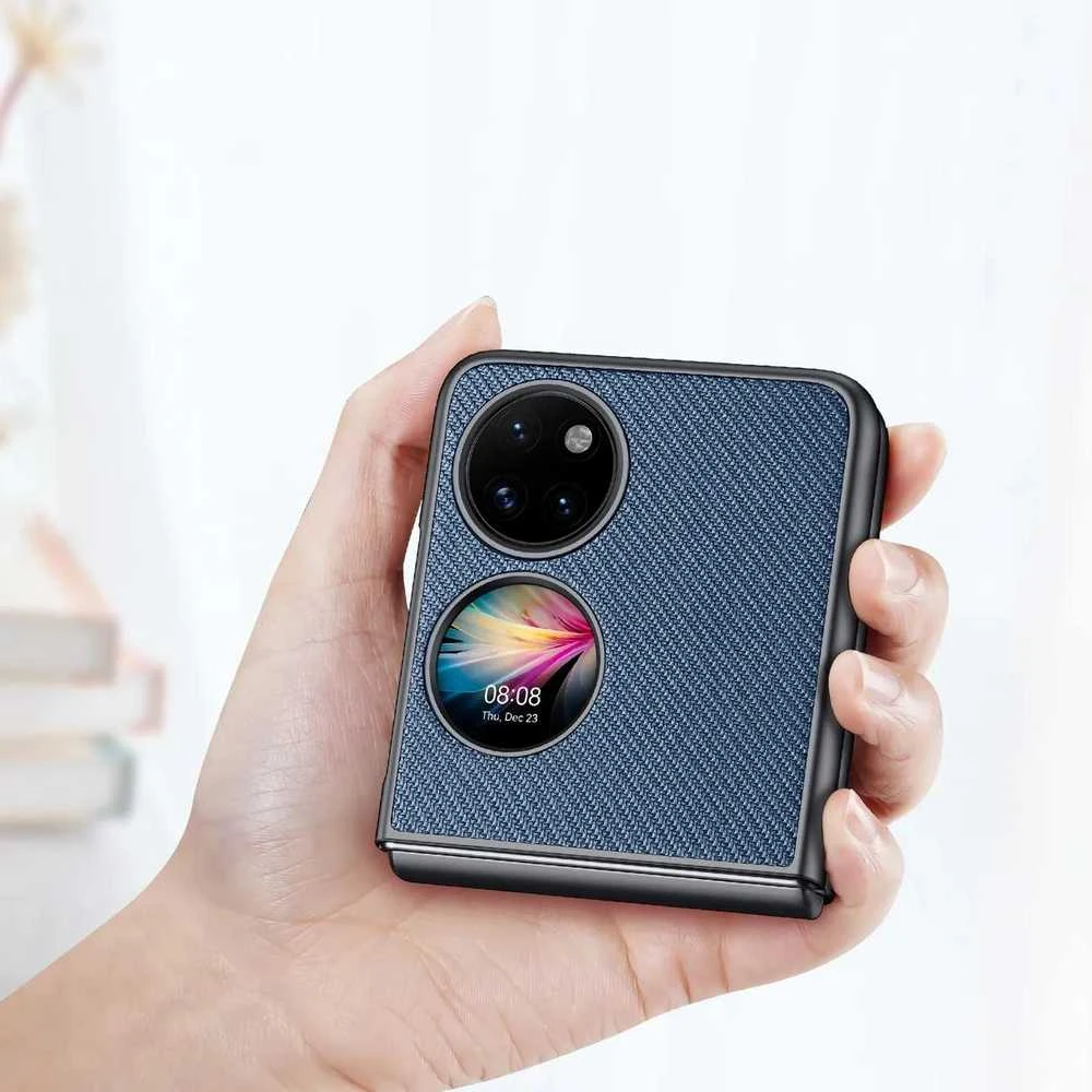 Dux Ducis Fino dėklas skirtas Huawei P50 Pocket, mėlynas