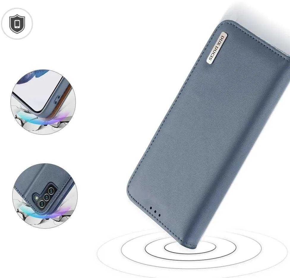 Dux Ducis Hivo atverčiamas dėklas skirtas Samsung Galaxy S22 + (S22 Plus), mėlynas