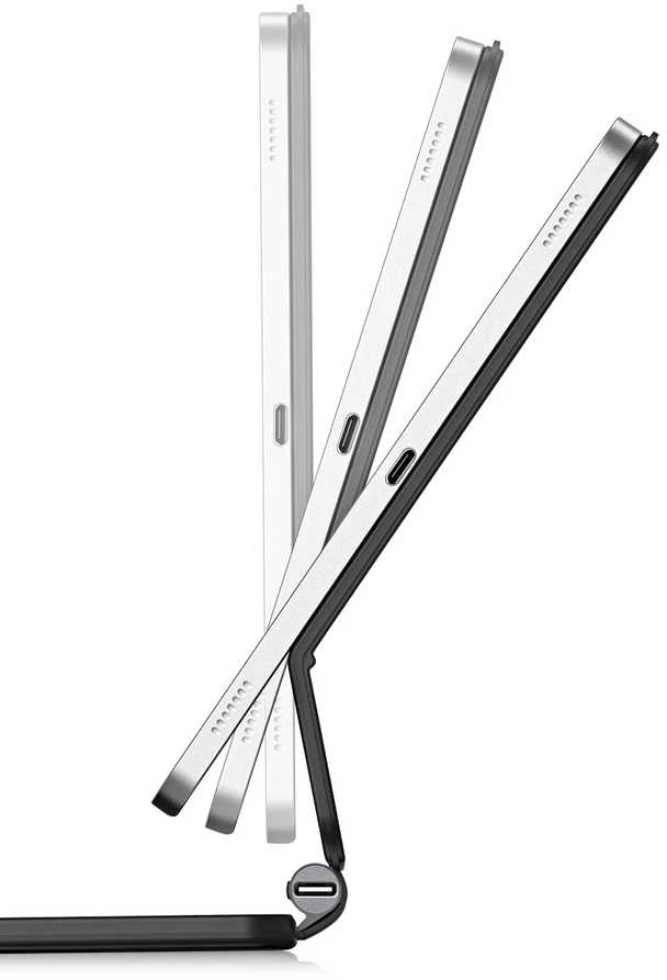 Dux Ducis Keyboard (MK Series) Dėklas with Bluetooth Keyboard skirtas Samsung Galaxy Tab S9+ / S8+ / S7+ – juodos spalvos