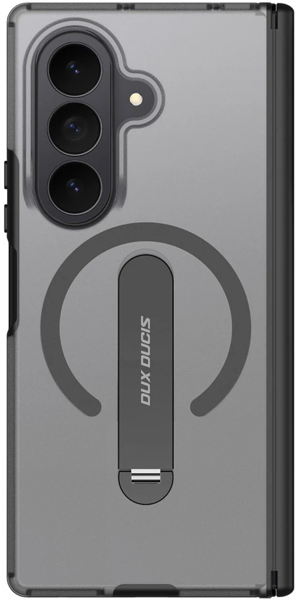 Dux Ducis Kind dėklas, skirtas Samsung Galaxy Z Fold 8 Ultra / Z Fold 7, su stovu, suderinamas su MagSafe – Juodas