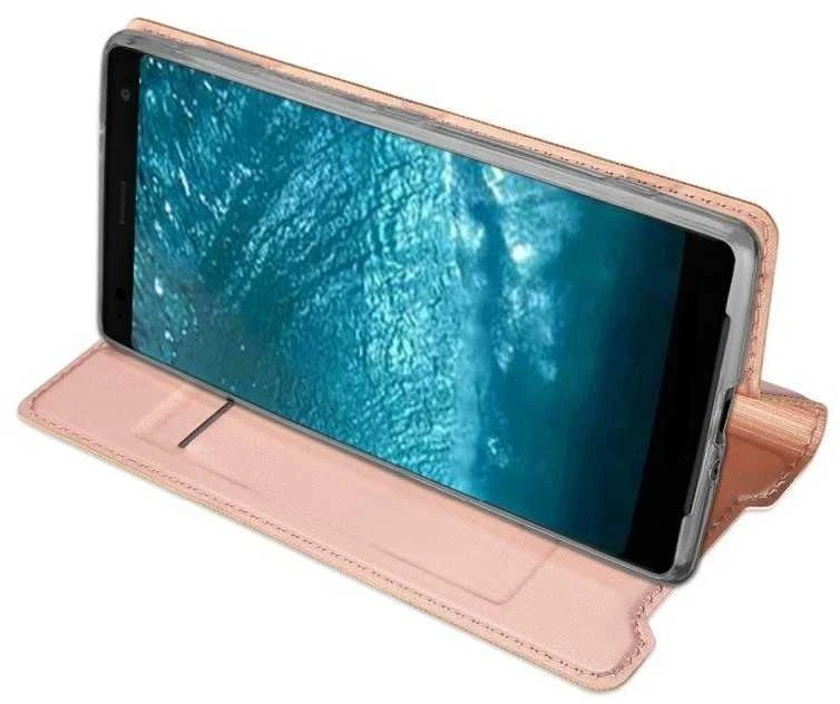 Dux Ducis Premium atverčiamas dėklas skirtas Samsung A305 Galaxy A30, Rose Gold