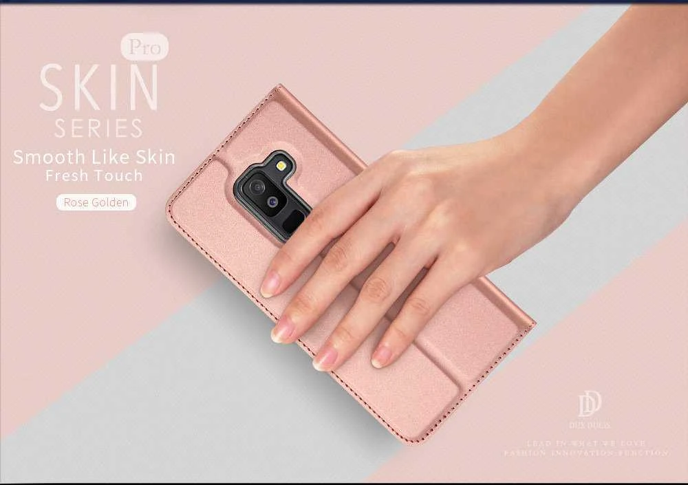 Dux Ducis Premium atverčiamas dėklas skirtas Samsung A305 Galaxy A30, Rose Gold