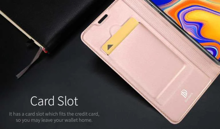 Dux Ducis Premium atverčiamas dėklas skirtas Samsung A305 Galaxy A30, Rose Gold