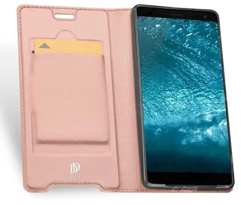 Dux Ducis Premium atverčiamas dėklas skirtas Samsung A305 Galaxy A30, Rose Gold