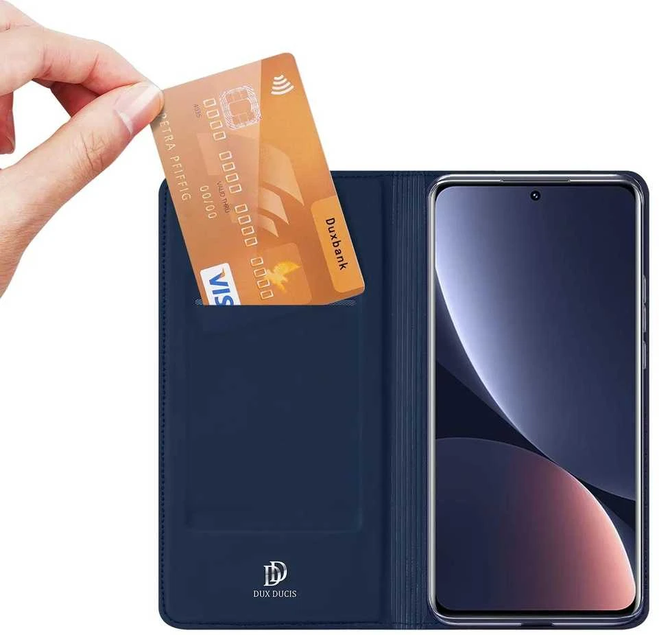 Dux Ducis Skin Pro dėklas skirtas Xiaomi 12 Pro, tamsiai mėlynas