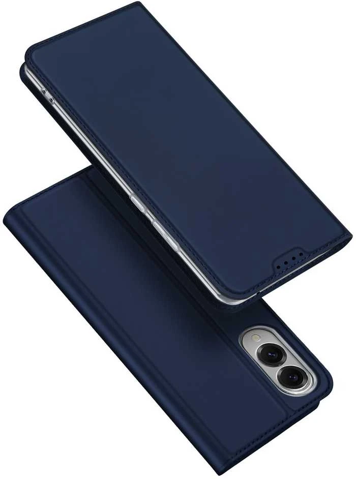 DUX DUCIS wallet dėklas SKIN PRO skirtas Samsung Galaxy S25 Edge mėlynas