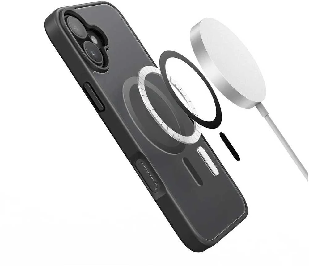 Dux Ducis Yind Apple iPhone 17 dėklas Compatible su MagSafe – juodos spalvos