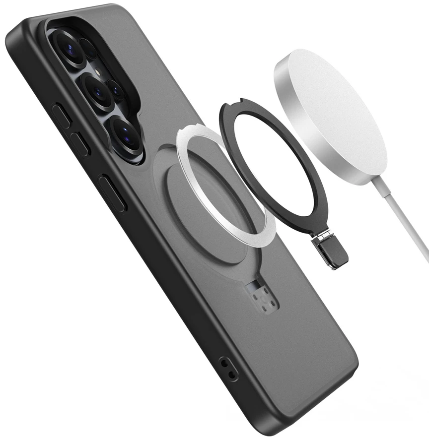 Dėklas Dux Ducis Yind Magnetic Stand Samsung S948 S26 Ultra juodas