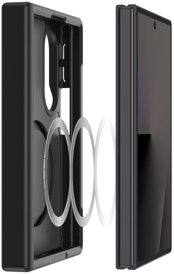 Dux Ducis Yind dėklas Samsung Galaxy Z Fold 8 Wide – juodos spalvos