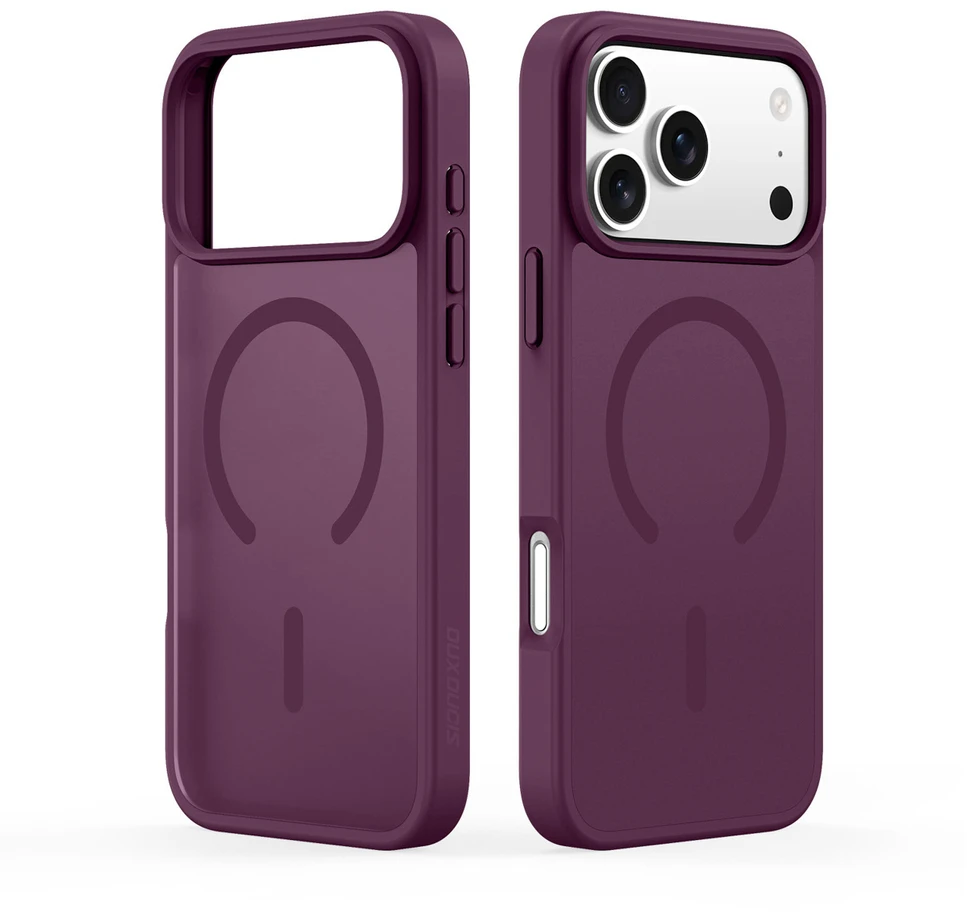 DUX DUCIS dėklas YIND suderinamas su MagSafe, skirtas iPhone 18 Pro Max / 17 Pro Max (atviro žiedo versija) tamsios vyšnios spalvos