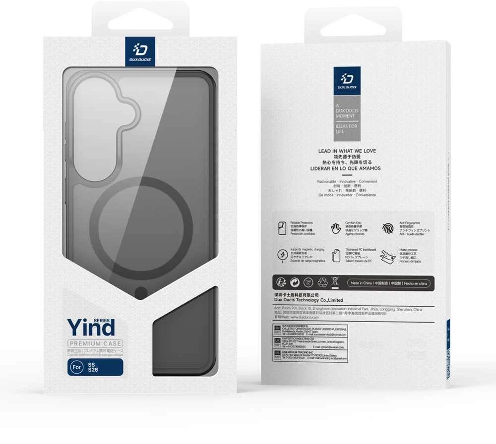 Dėklas Dux Ducis Yind MagSafe Samsung S942 S26 juodas