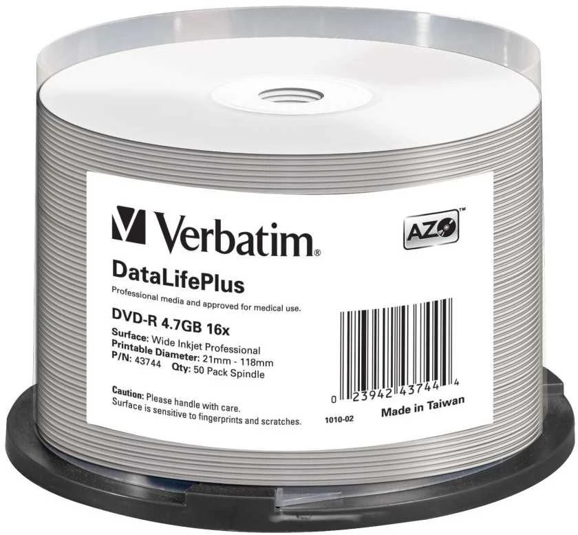 Verbatim DataLifePlus 4,7 GB DVD-R 50 vnt