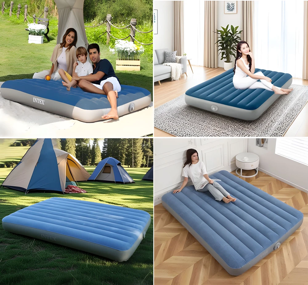 Pripučiamas čiužinys 203x152x25 cm INTEX 64189