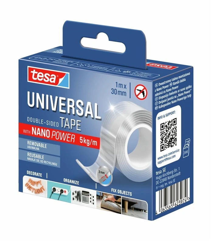 Double-sided adhesive tape Tesa Universal. 1m x 3cm