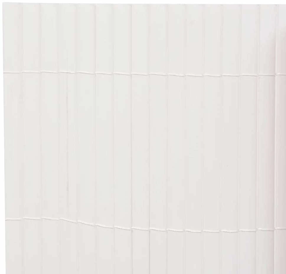 Dvipusė sodo tvora, baltos spalvos, 110x300cm