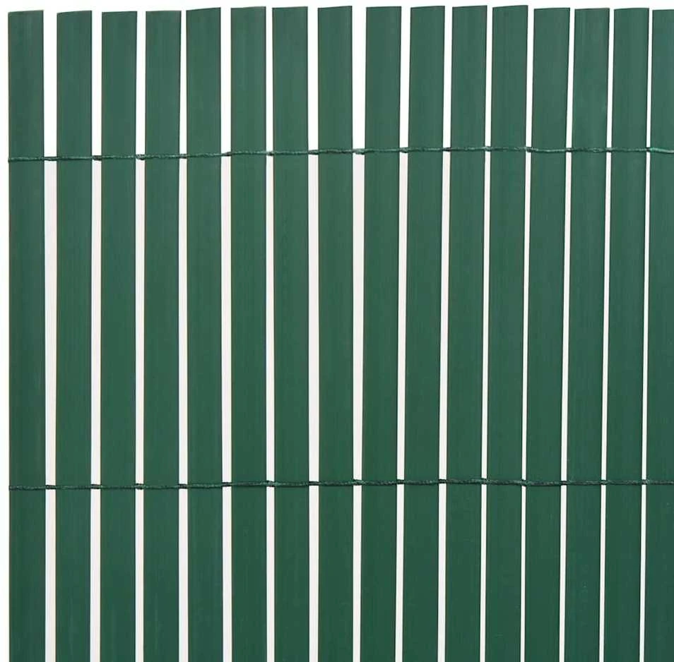 Dvipusė sodo tvora, žalios spalvos, 110x500cm