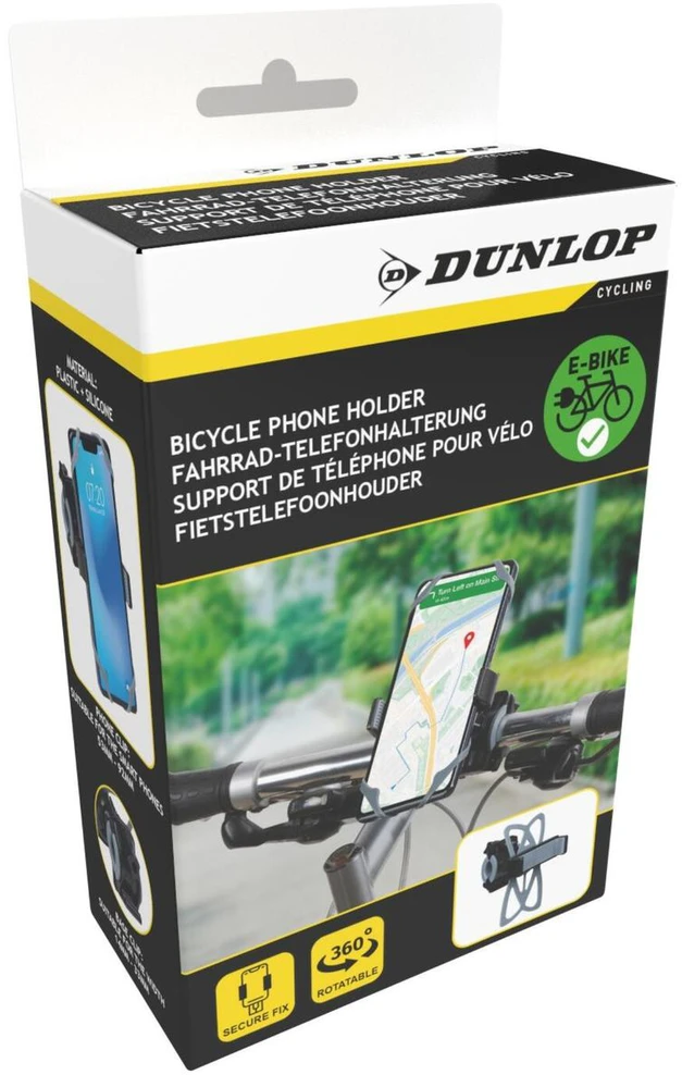 DVIRAČIO LAIKIKLIS TELEFONUI DUNLOP, BESISUKANTIS 360 LAIPSNIŲ, PILKAS 438931