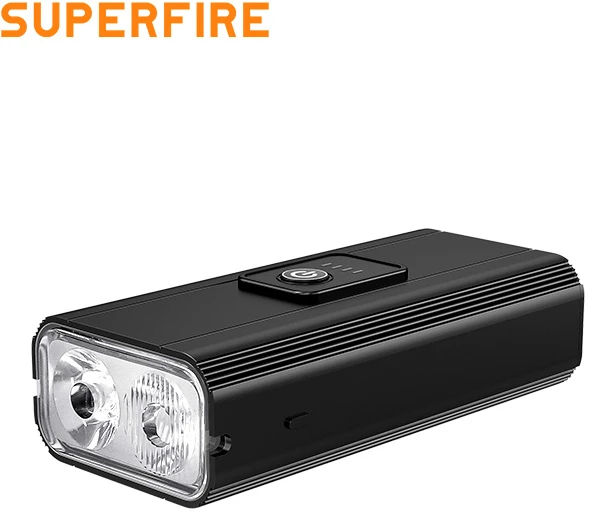 Dviračio žibintuvėlis Superfire GT-R3, PowerBank, USB, 600lm, 130m