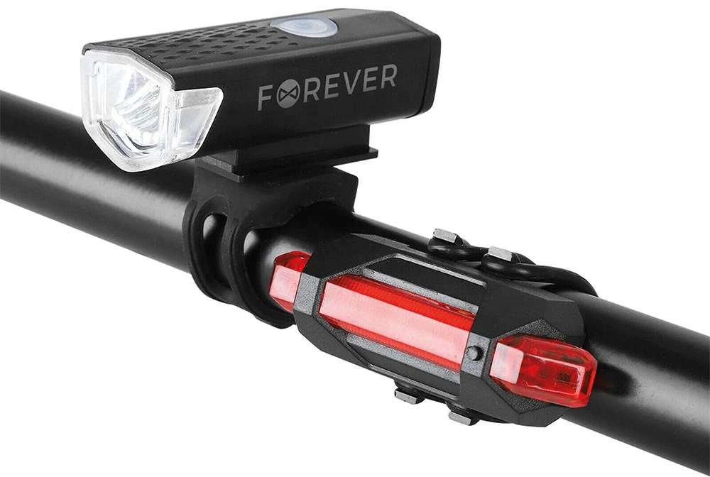 Dviračio žibintų komplektas Basic BLG-100 Forever Outdoor