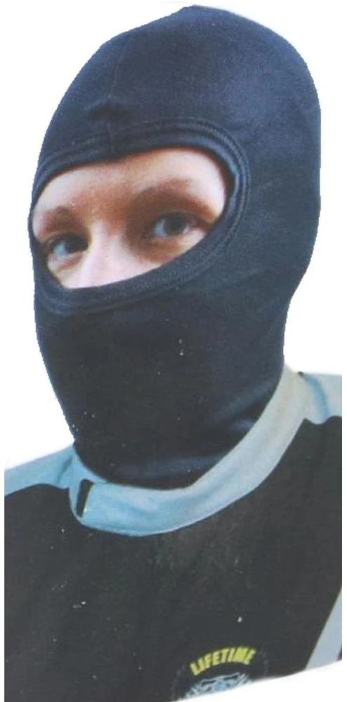 Kepurė Bicycle Gear Juoda balaklava žiemai