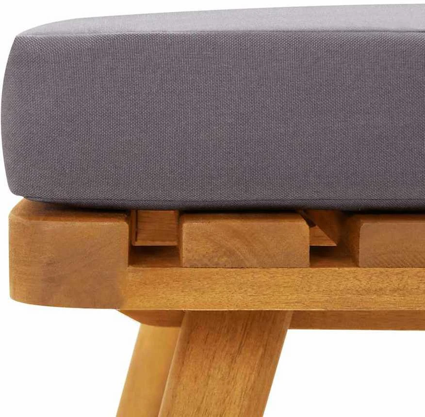 Dvivietė sodo sofa su pagalvėlėmis, akacijos medienos masyvas