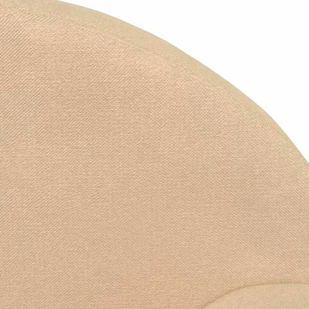 Dvivietė vaikiška sofa, kreminės spalvos, minkštas pliušas