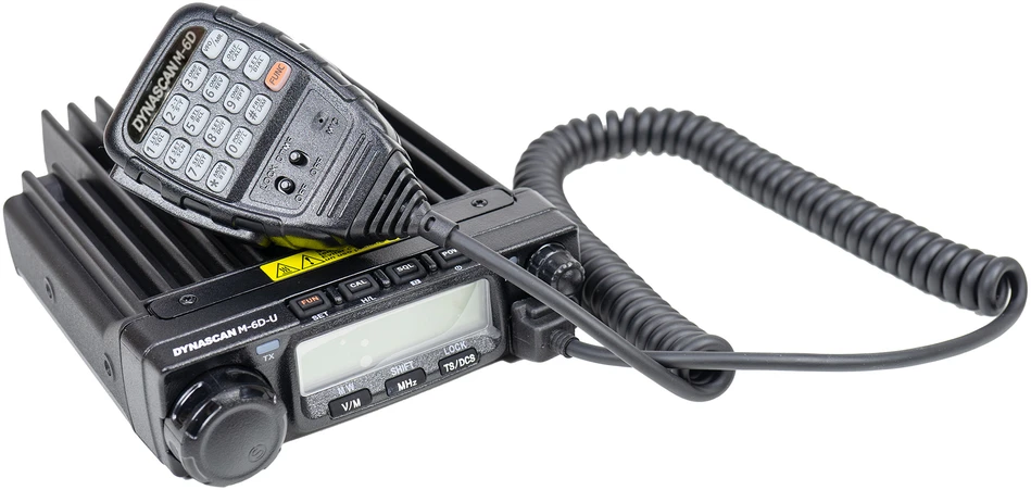 Dynascan M-6D-V PNI VHF radijo stotelė, 136-174 MHz, 12V maitinimo šaltinis, CTCSS / DCS tonai, TOT, nuskaitymo funkcija