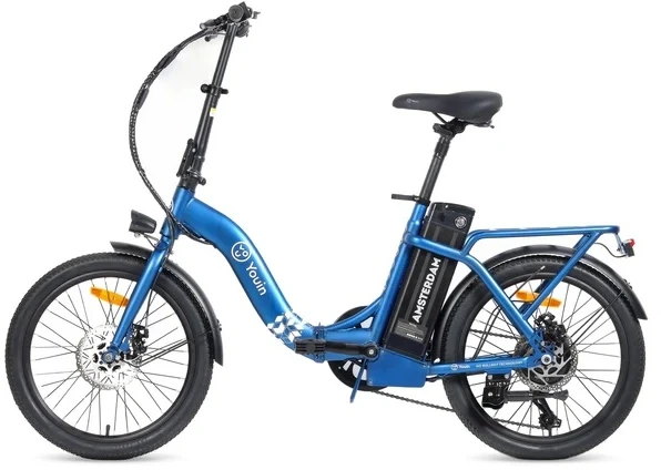 E-BIKE YOUIN AMSTERDAM Mėlynas 20\"