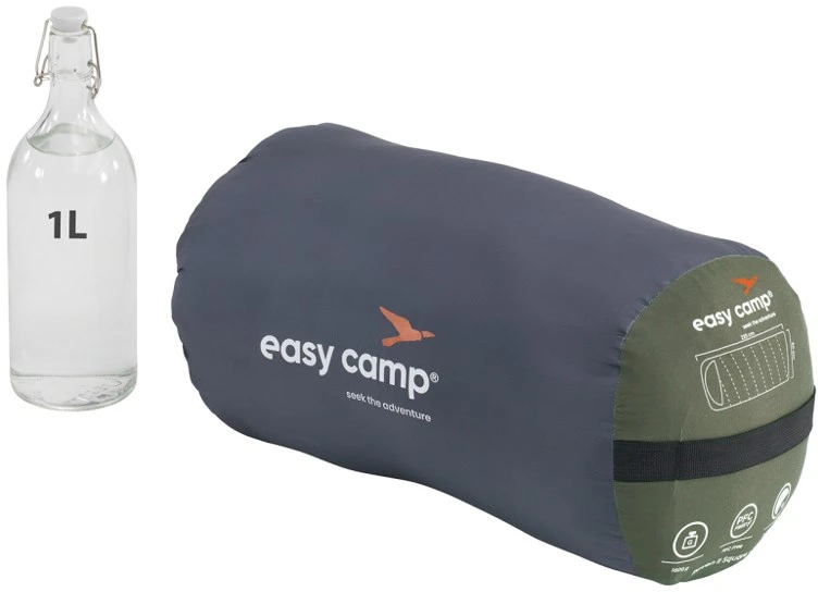 EAC Easy Camp Raven II Square -3°C Suaugusiems Stačiakampis miegmaišis Poliesteris Žalia