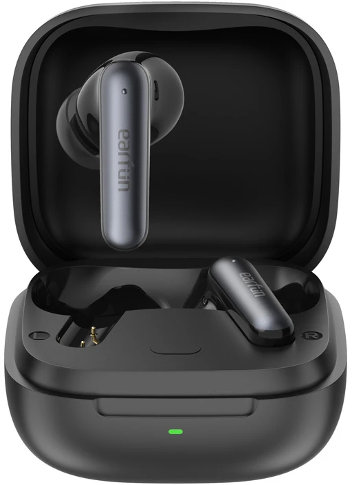 EarFun Air Pro 4i atidarytas įkrovimo dėklas