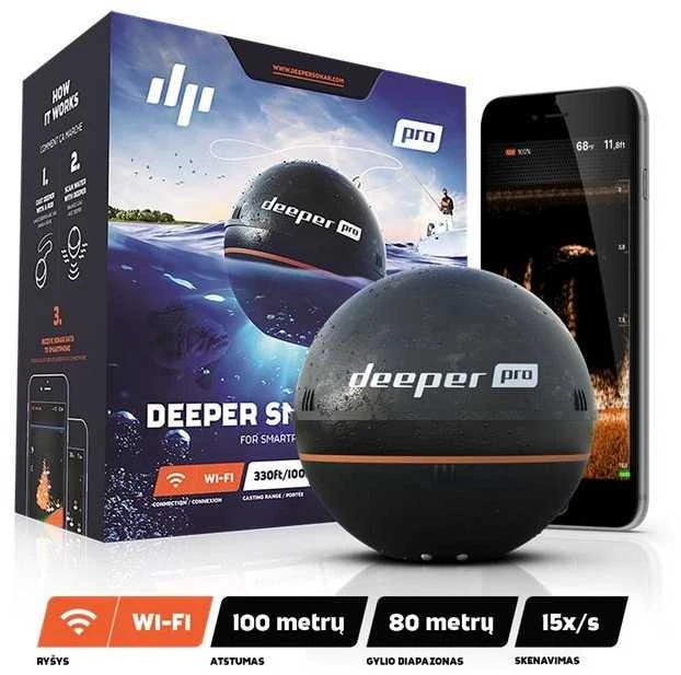 Deeper išmanusis sonaras Smart Sonar PRO Wifi