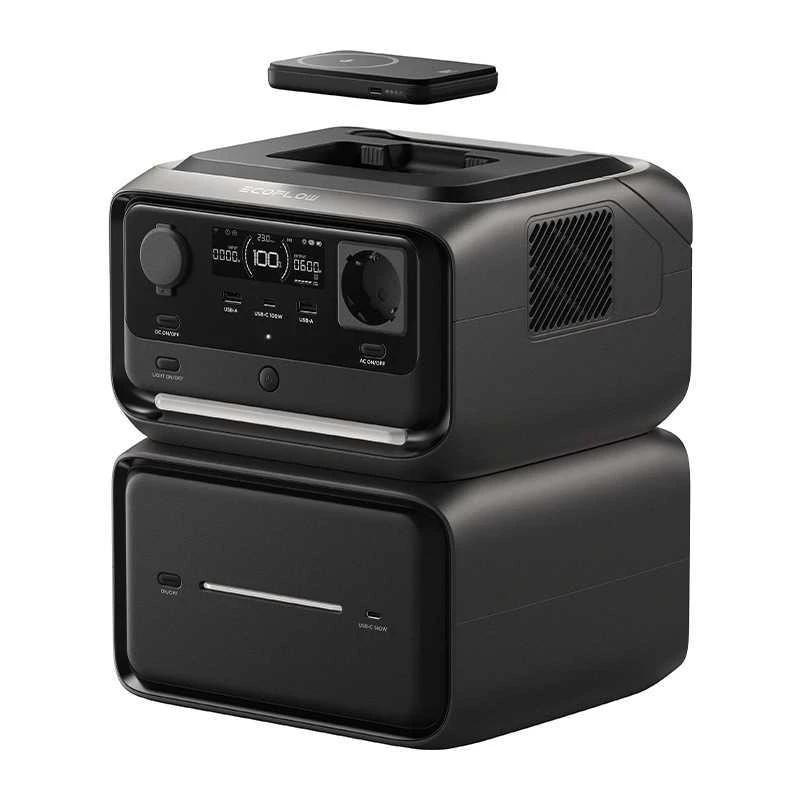 „EcoFlow River 3 Max Plus“ 858 Wh maitinimo stotis (belaidė)