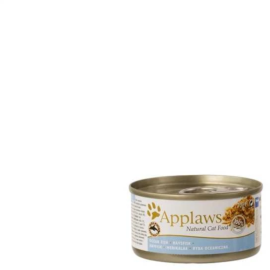 APPLAWS Ocean žuvis in Broth – šlapias kačių maistas – 70g