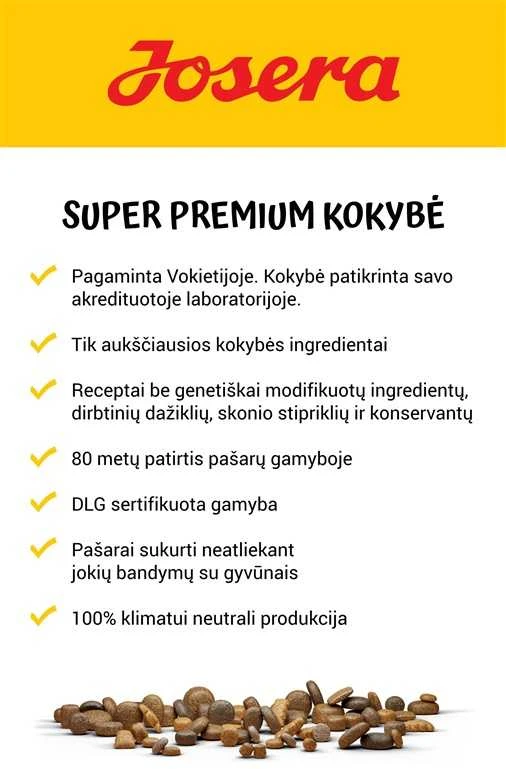 Josera DailyCat begrūdis, lengvai virškinamas maistas su padidintu paukštienos kiekiu katėms 2kg