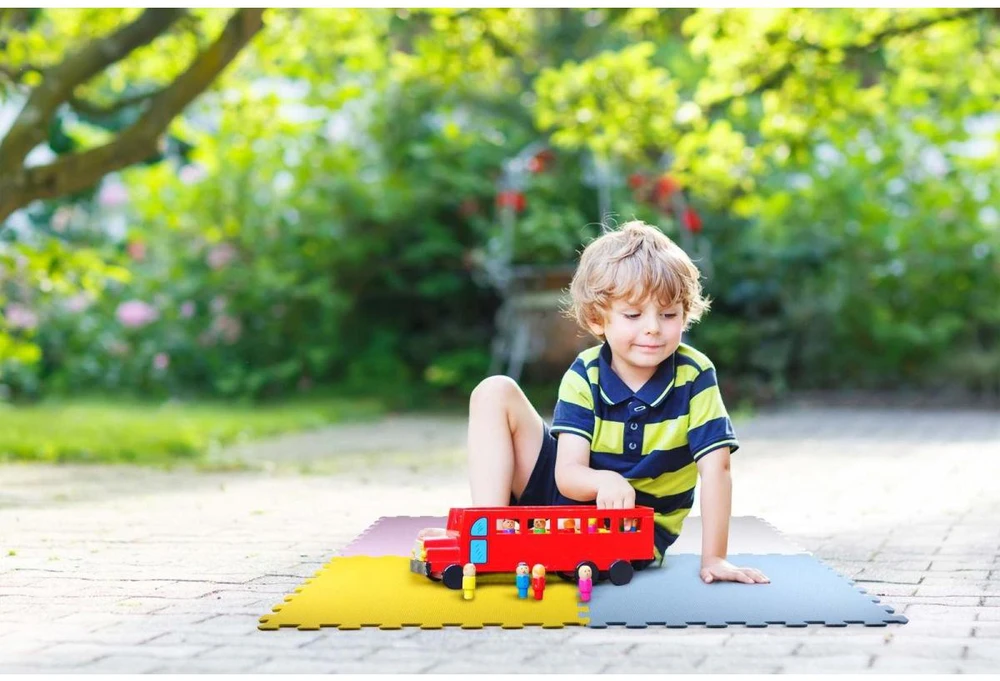 Eddy Toys EVA putų dėlionės kilimėlis vaikams ir sportui