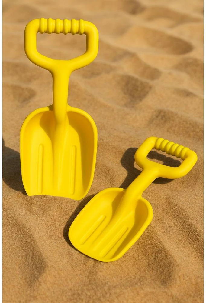 Eddy Toys geltona vaikų smėlio kastuvėlis jumbo