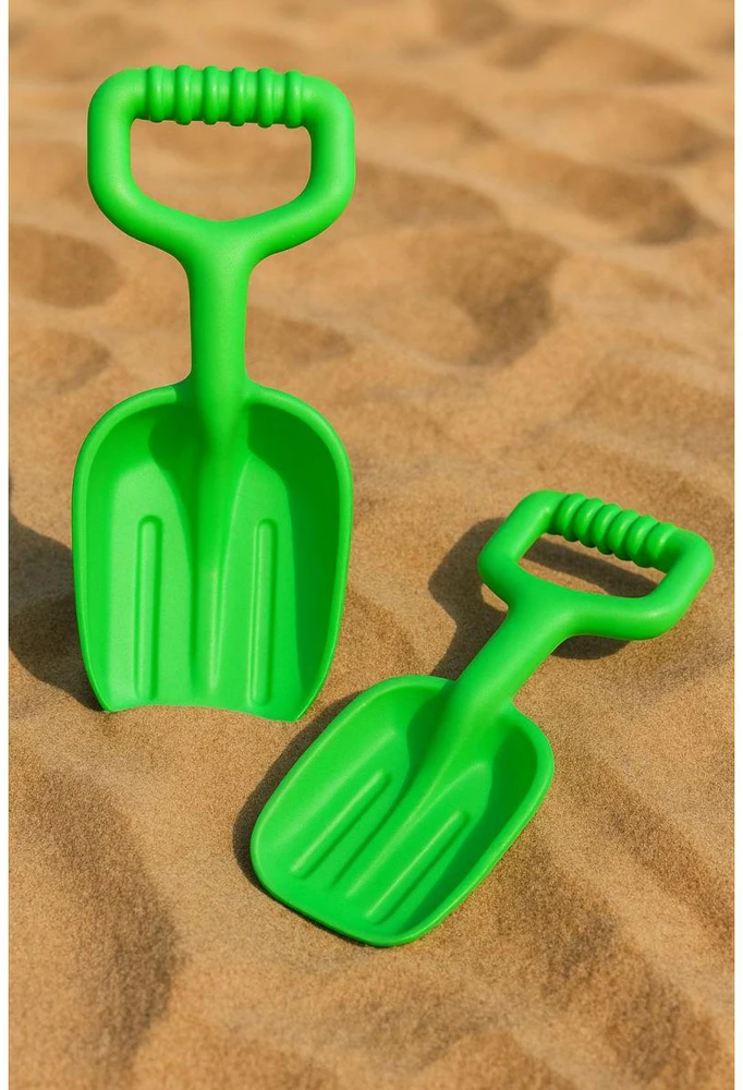 Eddy Toys Vaikiška žalia smėlio kastuvėliai