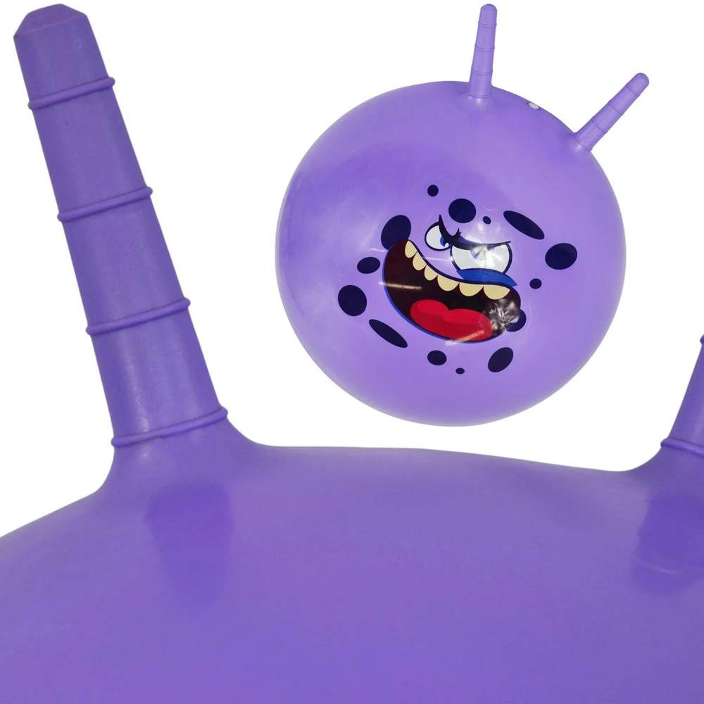 Eddy Toys Violetinis šokinėjimo kamuolys su rankenomis 45 cm