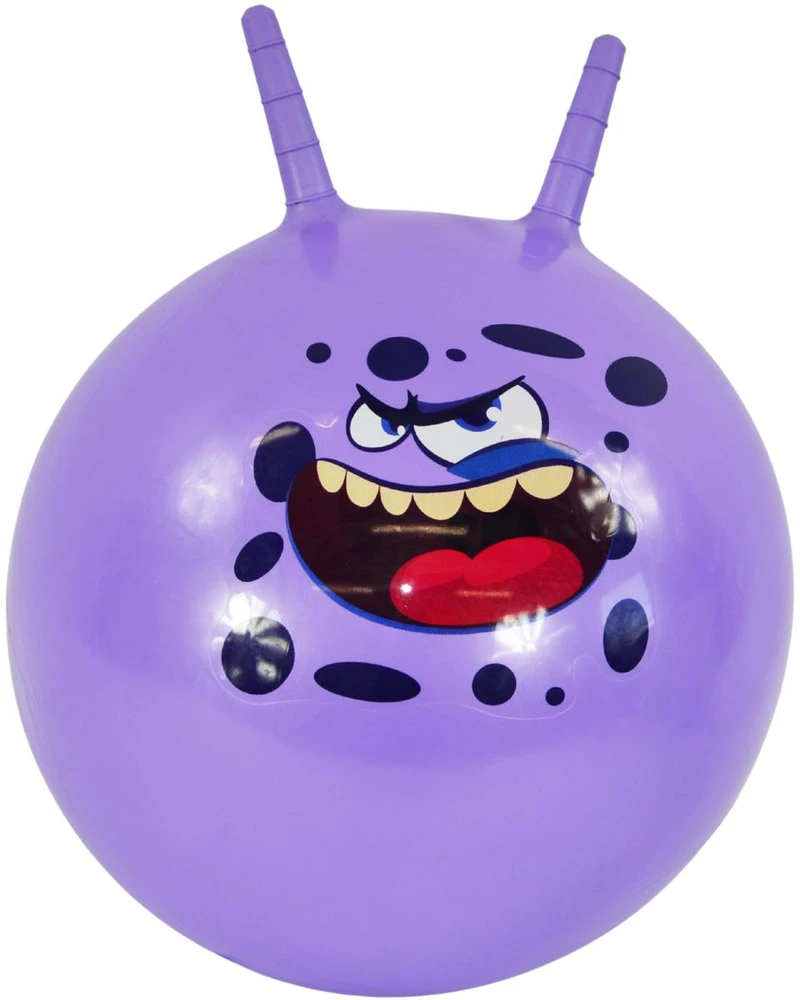 Eddy Toys Violetinis šokinėjimo kamuolys su rankenomis 45 cm