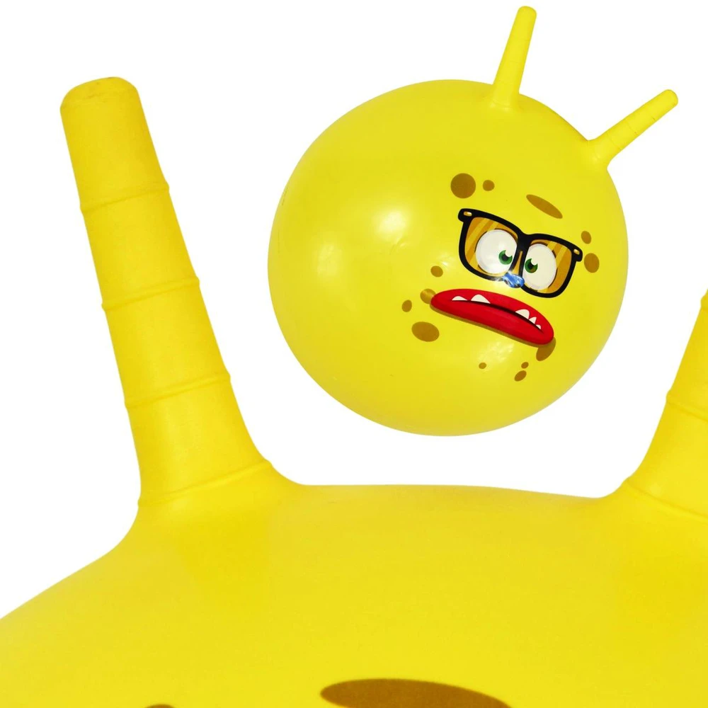 Eddy Toys Skersinė kamuolys su ragais 45 cm geltonas