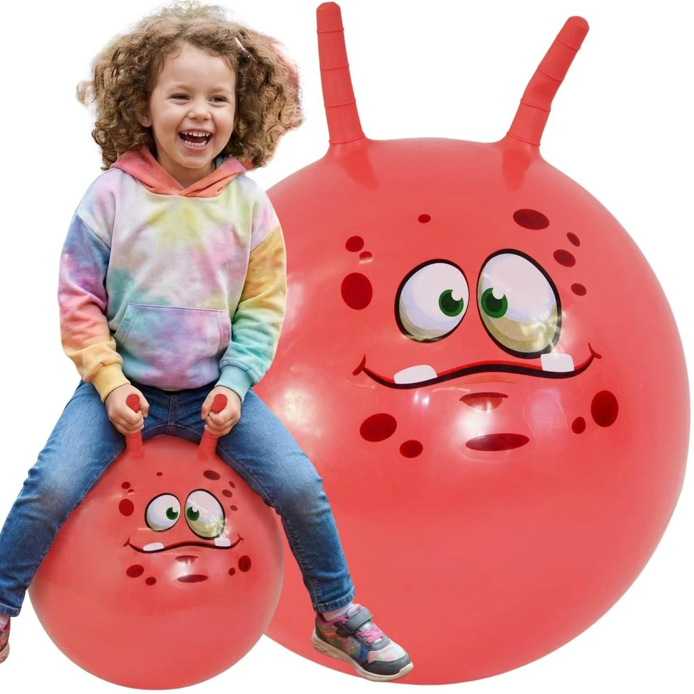 Eddy Toys Rožinė šokinėjimo kamuolys su rageliais